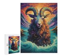 500 PCS Jigsaw Puzzles for Teenagerss Oceanic Ram Majesty Puzzle for Adults Relaxing Games Improve Memory Fun Activities at Home 500 PCS