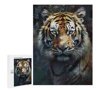 500 PCS Jigsaw Puzzles for Teenagerss Painted Tiger Majesty -2 Puzzle for Adults Relaxing Games Improve Memory Fun Activities at Home 500 PCS