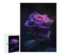 500 PCS Jigsaw Puzzles for Teenagerss Purple Rose Jigsaw for Adults Hands-on Game Difficult Hard Unique Birthday And Gifts 500 PCS