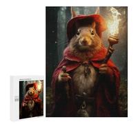 500 PCS Jigsaw Puzzles for Teenagerss Red Squirrel Wizard Adult Jigsaw Puzzle Family Games Improve Memory Help The Brain Exercise 500 PCS