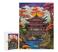 500 PCS Jigsaw Puzzles for Teenagerss Retro Japanese Landscape Puzzles for Adults Brain Teaser Game Analysis And Logic Christmas Birthday Gifts 500 PCS