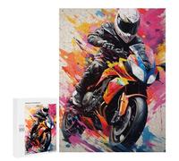 500 PCS Jigsaw Puzzles for Teenagerss Rider in Motion Jigsaw Puzzle Toy Wall Decor Difficult Hard Unique Birthday And Xmas Gifts 500 PCS