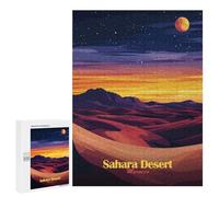 500 PCS Jigsaw Puzzles for Teenagerss Sahara Desert Sunset Adult Jigsaw Toy Wall Decor Precision Cutting Unique Birthday And Gifts 500 PCS