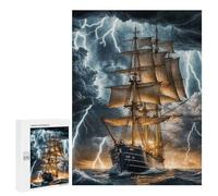 500 PCS Jigsaw Puzzles for Teenagerss Sailing Through Storm Teenagers Puzzles Brain Teaser Game Enhance Memory Christmas Birthday Gifts 500 PCS