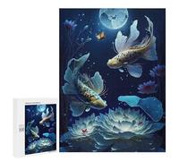 500 PCS Jigsaw Puzzles for Teenagerss Serene Night Aquatic Scene Jigsaw Puzzle Toy Wall Decor Difficult Hard Unique Birthday And Xmas Gifts 500 PCS