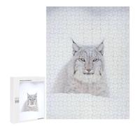 500 PCS Jigsaw Puzzles for Teenagerss Snow Spirit Lynx Jigsaw for Adults Hands-on Game Difficult Hard Unique Birthday And Gifts 500 PCS