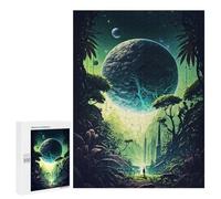 500 PCS Jigsaw Puzzles for Teenagerss Space Mystic Forest Puzzle For Teenagerss Difficult Challenge Educational Challenge Family Fun & Game Night 500 PCS