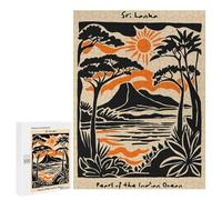 500 PCS Jigsaw Puzzles for Teenagerss Sri Lanka Landscape Art Print Puzzle For Teenagerss Difficult Challenge Educational Challenge Family Fun & Game Night 500 PCS