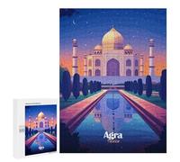 500 PCS Jigsaw Puzzles for Teenagerss Taj Mahal Night View Jigsaw for Adults Hands-on Game Difficult Hard Unique Birthday And Gifts 500 PCS