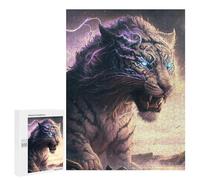 500 PCS Jigsaw Puzzles for Teenagerss Thundering Tiger Epic Fantasy Artwork -2 Adult Puzzles Hands-on Game Hand Speed Race Fun at Home Activities, 500 PCS