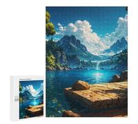 500 PCS Jigsaw Puzzles for Teenagerss Tranquil Mountain Lake Jigsaws for Adults Hands-on Game Presents for Women Help The Brain Exercise 500 PCS