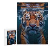 500 PCS Jigsaw Puzzles for Teenagerss Underwater Tiger Encounter-1 Jigsaw Puzzle Toy Wall Decor Difficult Hard Unique Birthday And Xmas Gifts 500 PCS
