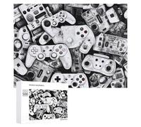500 PCS Jigsaw Puzzles for Teenagerss Video Game Controllers A Visual Journey Through Gaming History Adult Jigsaw Family Game But Fun And Humorous Fun at Home Activities, 500 PCS