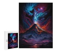 500 PCS Jigsaw Puzzles for Teenagerss Volcanic Fantasy Landscape Puzzle For Teenagerss Difficult Challenge Educational Challenge Family Fun & Game Night 500 PCS