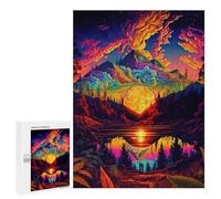 500 PCS Jigsaw Puzzles for Teenagerss Volcanic Reflections -2 Puzzle for Adults Relaxing Games Improve Memory Fun Activities at Home 500 PCS