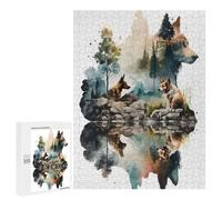 500 PCS Jigsaw Puzzles for Teenagerss WILD DOGS Jigsaw for Adults Hands-on Game Difficult Hard Unique Birthday And Gifts 500 PCS