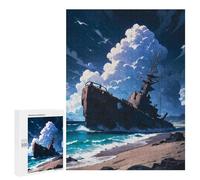 500 PCS Jigsaw Puzzles for Teenagerss Wrecked Sentinel Jigsaw for Adults Hands-on Game Difficult Hard Unique Birthday And Gifts 500 PCS