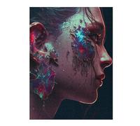 500 PCS Jigsaw Puzzles Fractured Elegance Digital Art Adult Jigsaw Puzzle Hands-on Game Hand Speed Race Unique Gifts for Birthday And Christmas 500 PCS