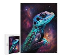 500 PCS Jigsaw Puzzles- Galactic Lizard Art Print-27 Jigsaw for Adults Relaxing Games Staycation Kill Time Deal As Gifts for The Whole Family 500 PCS
