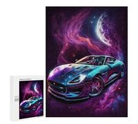 500 PCS Jigsaw Puzzles- Galactic Sports Car Art Print-1 Jigsaw for Adults Relaxing Games Staycation Kill Time Deal As Gifts for The Whole Family 500 PCS