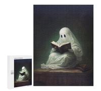 500 PCS Jigsaw Puzzles- Ghost Reading Book-3 Jigsaw for Adults Relaxing Games Staycation Kill Time Deal As Gifts for The Whole Family 500 PCS