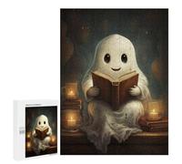 500 PCS Jigsaw Puzzles- Ghost Reading Book Jigsaw for Adults Relaxing Games Staycation Kill Time Deal As Gifts for The Whole Family 500 PCS