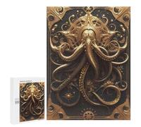 500 PCS Jigsaw Puzzles- Golden Mystery Kraken Jigsaw for Adults Relaxing Games Staycation Kill Time Deal As Gifts for The Whole Family 500 PCS