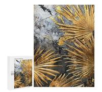 500 PCS Jigsaw Puzzles Golden Palm Leaf Splendor Jigsaw Puzzles for Teenagerss But Fun And Humorous Every Piece Is Unique - Learning Educational Toys 500 PCS