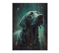 500 PCS Jigsaw Puzzles- Labrador Retriever Dog Jigsaws for Adults Brain Teaser Game Precision Cutting Deal As Gifts for The Whole Family 500 PCS