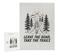 500 PCS Jigsaw Puzzles Leave The Road, Take The Trails Jigsaw for Teenagerss Precision Cutting Fun Activities at Home Challenging Game And Family Play 500 PCS