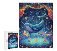 500 PCS Jigsaw Puzzles Magical Whales And Fairies Jigsaw Puzzles for Teenagers Stress Reliever Train Your Brain And Hands Learning Educational Toys 500 PCS