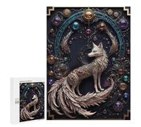 500 PCS Jigsaw Puzzles Majestic Steampunk Fox Jigsaw for Teenagerss Precision Cutting Fun Activities at Home Challenging Game And Family Play 500 PCS