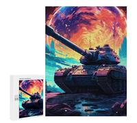 500 PCS Jigsaw Puzzles Sci-Fi Tank Adventure Jigsaw for Adults Fun Games Perfect Decoration Unique Gifts for Birthday And Christmas 500 PCS