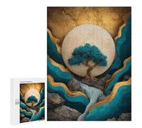 500 PCS Jigsaw Puzzles Serene Moonlit Forest Landscape Jigsaw Puzzles for Teenagers Stress Reliever Train Your Brain And Hands Learning Educational Toys 500 PCS