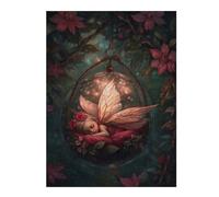 500 PCS Jigsaw Puzzles Sleeping Fairy in A Magical Glass Orb Adult Jigsaw Puzzle Hands-on Game Hand Speed Race Unique Gifts for Birthday And Christmas 500 PCS