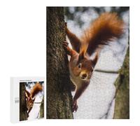500 PCS Jigsaw Puzzles Squirrel Climbing A Tree Jigsaws for Adults Anti-Stress Toys Staycation Kill Time Parent-child Interaction 500 PCS