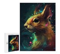 500 PCS Jigsaw Puzzles Squirrel Mythical Land Jigsaw for Teenagerss Precision Cutting Fun Activities at Home Challenging Game And Family Play 500 PCS