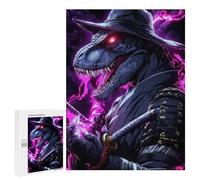 500 PCS Jigsaw Puzzles T-rex Raptor Ninja Animal Jigsaw Puzzles for Teenagerss But Fun And Humorous Every Piece Is Unique - Learning Educational Toys 500 PCS