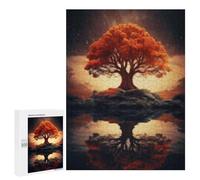 500 PCS Jigsaw Puzzles The Autumn Tree Of Life Jigsaw Puzzles for Teenagerss But Fun And Humorous Every Piece Is Unique - Learning Educational Toys 500 PCS