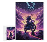 500 PCS Jigsaw Puzzles Thundering Motorcycle Ride Jigsaw Puzzles for Teenagerss But Fun And Humorous Every Piece Is Unique - Learning Educational Toys 500 PCS