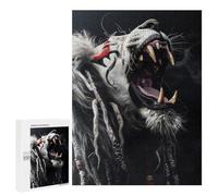 500 PCS Jigsaw Puzzles Tiger Roar Power Energy Jigsaw Puzzles for Teenagerss But Fun And Humorous Every Piece Is Unique - Learning Educational Toys 500 PCS