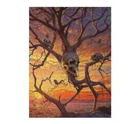 500 PCS Jigsaw Puzzles Tree Branch Skull Animals Adult Jigsaw Puzzle Hands-on Game Hand Speed Race Unique Gifts for Birthday And Christmas 500 PCS