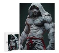 500 PCS Jigsaw Puzzles White Tiger Warrior Statue Jigsaw for Teenagerss Precision Cutting Fun Activities at Home Challenging Game And Family Play 500 PCS