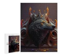500 PCS Jigsaw Puzzles Wolf King Jigsaw Puzzles for Teenagerss But Fun And Humorous Every Piece Is Unique - Learning Educational Toys 500 PCS