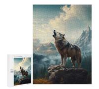 500 PCS Jigsaw Puzzles Wolf Mountains 2 Jigsaw Puzzles for Teenagerss But Fun And Humorous Every Piece Is Unique - Learning Educational Toys 500 PCS