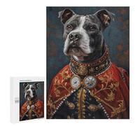 500 PCS Jigsaw Royal Dog Portrait Artwork-2 Jigsaws for Adults Puzzle Stress Reliever Parent-child Interaction Unique Birthday And Xmas Gifts 500 PCS