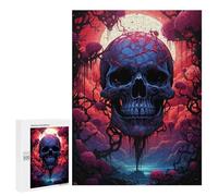 500 PCS Jigsaw Spooky Skull Forest Jigsaws for Adults Puzzle But Fun And Humorous Challenging To Complete Unique Birthday And Xmas Gifts 500 PCS