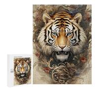 500 PCS Jigsaw Tiger Artwork Poster Jigsaw Puzzles for Adults Family Activities Help The Brain Exercise Deal As Gifts for The Whole Family 500 PCS