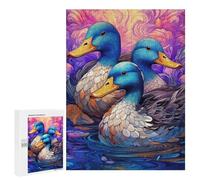 500 PCS Jigsaws Adults Puzzles A Trio of Ducks Jigsaw Puzzle Family Game Analysis And Logic Parent-child Interaction 500 PCS