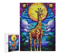 500 PCS Jigsaws Adults Puzzles Abstract Giraffe Colorful Jigsaws for Adults Toy Wall Decor Home Decoration for Is Ideal As A Gift 500 PCS